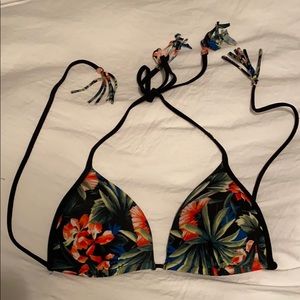 Tropical push up bikini top